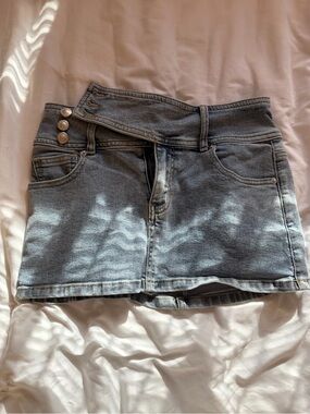 Light Blue Princess Polly Skirt with Cool Buttons